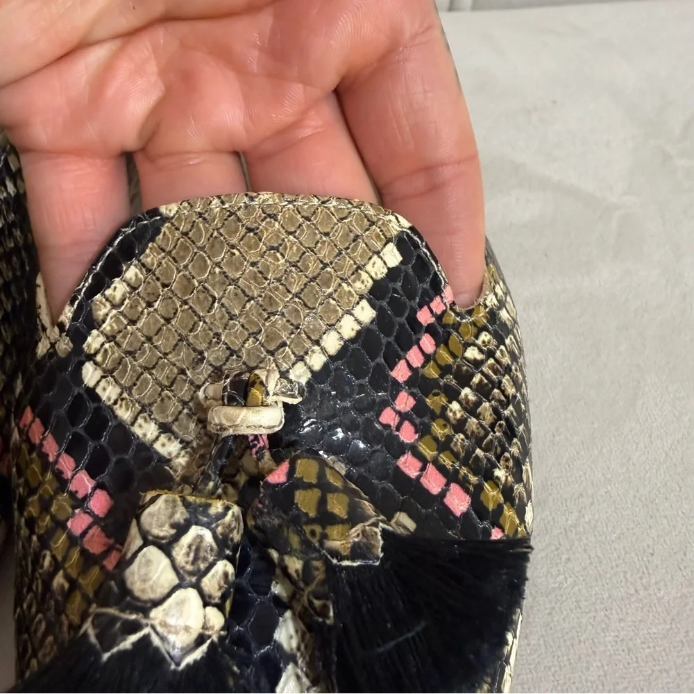💗 Chic Pink & Brown AGL Mules– Size 37.5 🤎 - Picture 4 of 11